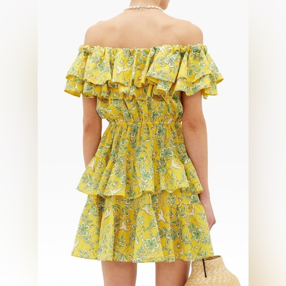 RHODE Dotty Floral Ruffle Mini Dress 🌻 XS - Picture 5 of 16
